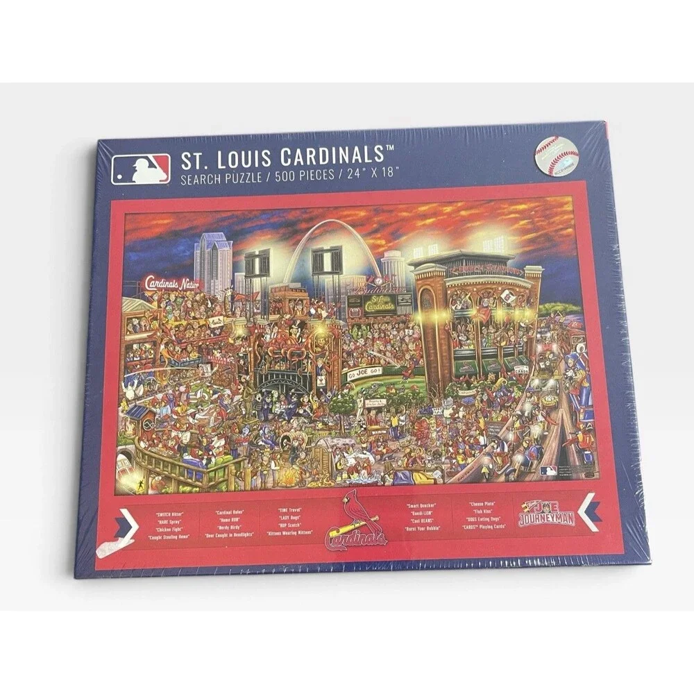 St Louis Cardinals 500 Piece Puzzle Search Puzzle Can You Find Joe NEW Sealed